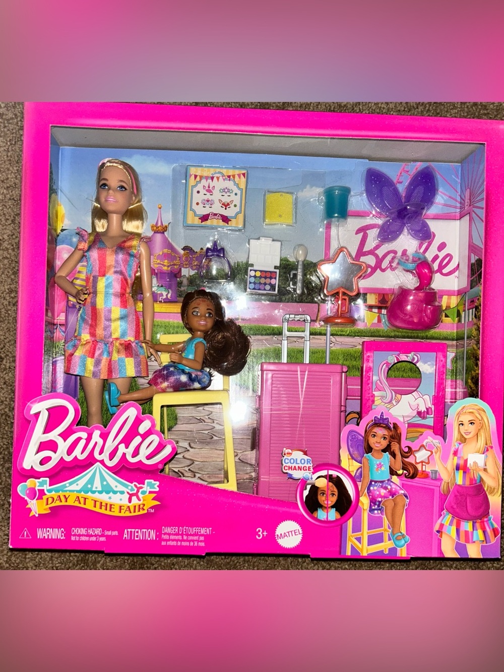 Mattel Barbie Day At The Fair Play Set Doll Face Paint W Accessories NEW (2025)